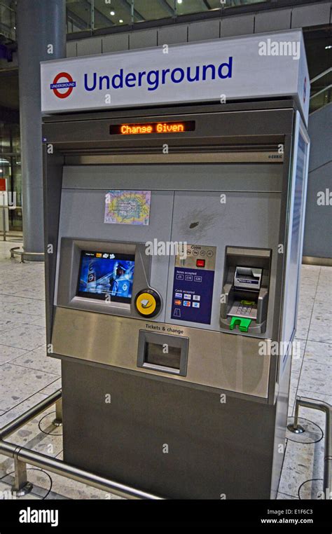 Ticket Machine At Heathrow Terminal 5 Underground Station Heathrow