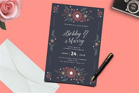 50 Wonderful Wedding Invitation And Card Design Samples Design Shack