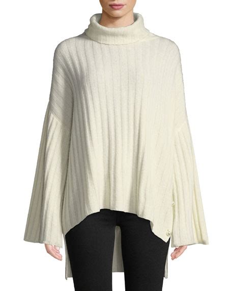 Milly Oversized Cashmere Turtleneck Sweater Neiman Marcus