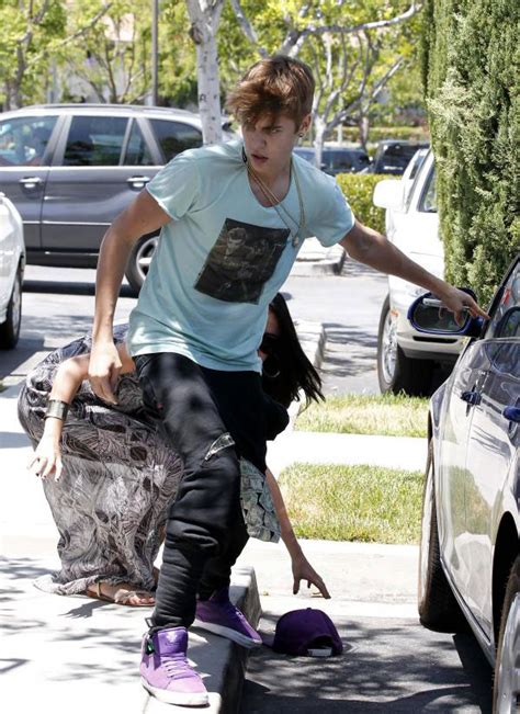 justin bieber and selena gomez attack a photographer in calabasas hawtcelebs