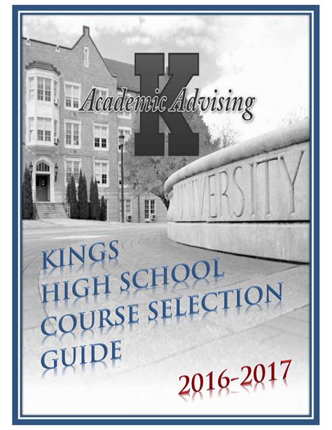 2016 17 Khs Course Selection Guide By Kings Local Schools Issuu