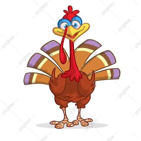 Funny Thanksgiving Turkey Clipart Png Images Cartoon Funny Turkey Character For Thanksgiving