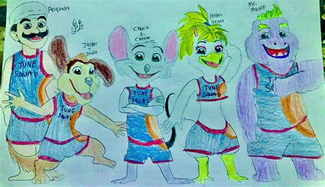 Chuck E Cheese Joins The Tune Squad By Lugialover249 On Deviantart