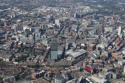 Aerial Photography Of Manchester Northern Power House View Looking From