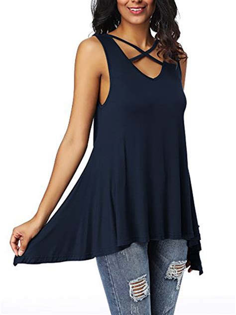 Sexy Dance Tunic Tops Women Sleeveless Tank Blouse Summer Holiday