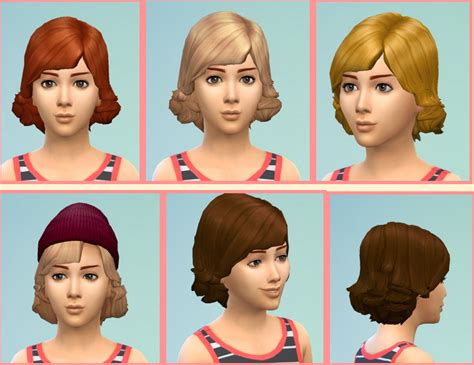 Birksches Sims Blog Short Swept Hairstyle Sims 4 Hairs