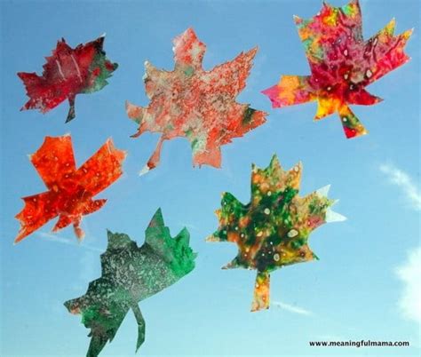 Fall Leaf Crayon Craft