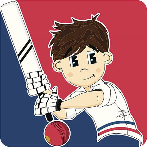 Boy Playing Cricket Illustrations Royalty Free Vector Graphics And Clip