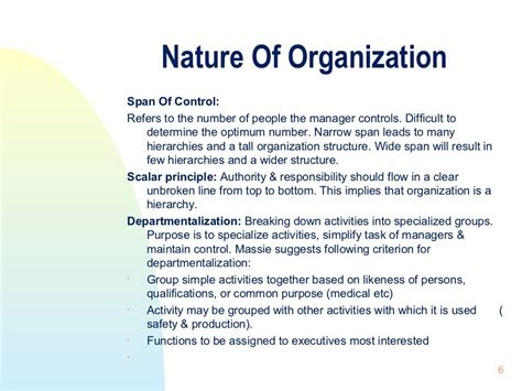 Nature Of Organization And Management