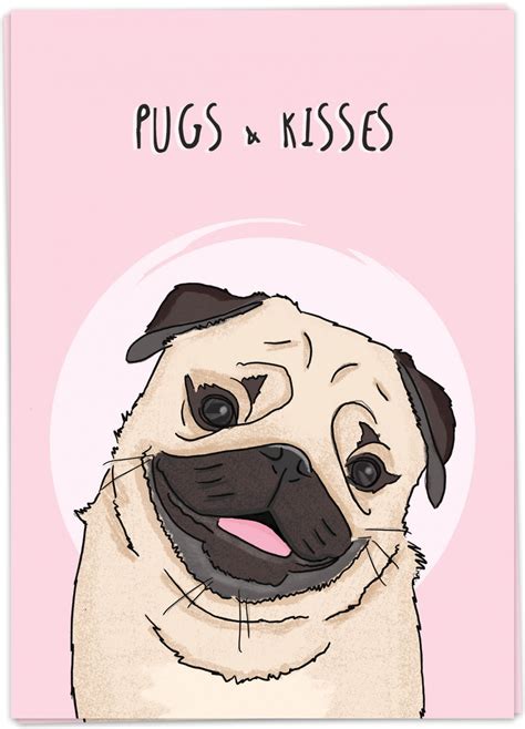Pugs And Kisses Kaart Blanche