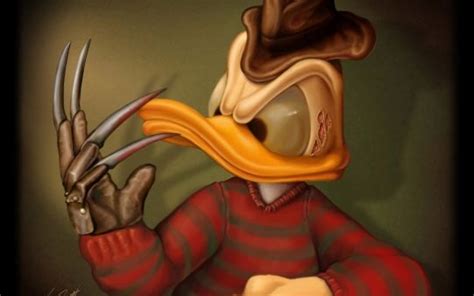 Evil Donald Duck Dark Disney Disney Fan Art Freddy Krueger
