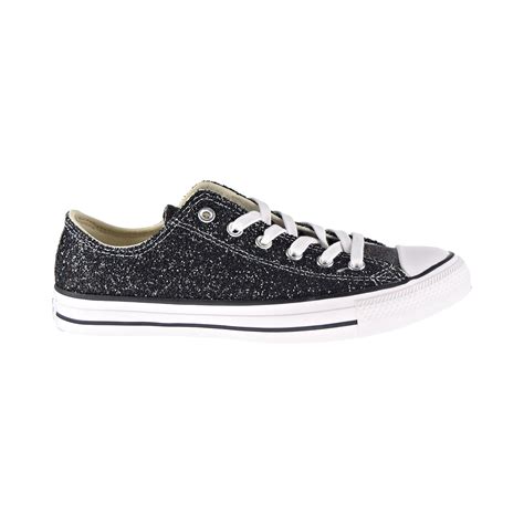 Converse Chuck Taylor All Star Ox Glitter Low Top Womens Shoes Black