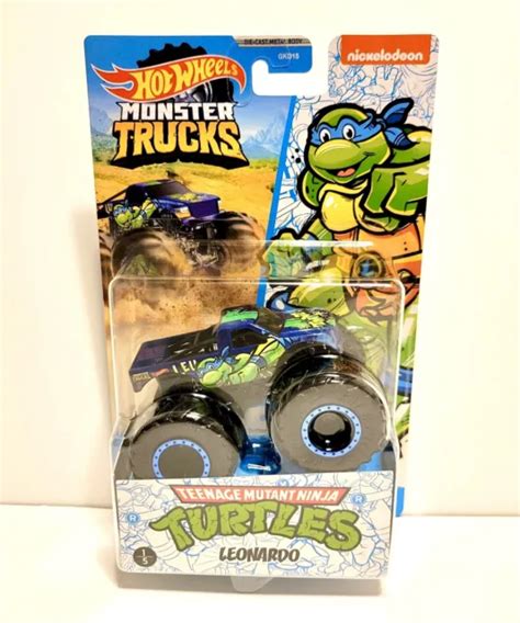 HOT WHEELS MONSTER Jam Truck Teenage Mutant Ninja Turtles Leonardo TMNT