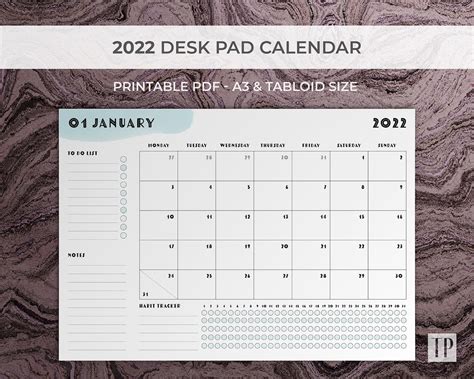 Cute Calendar 2019 Monthly Calendar Printable Desk Calendar Etsy Cute