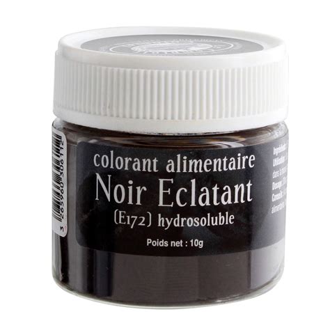 Colorant Alimentaire En Poudre Hydrosoluble Noir Clatant Gr Le