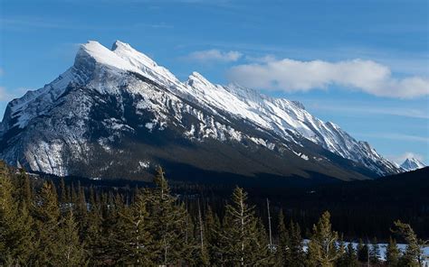 Mt Rundle Banff National Park Canada Mountain Alberta Sky