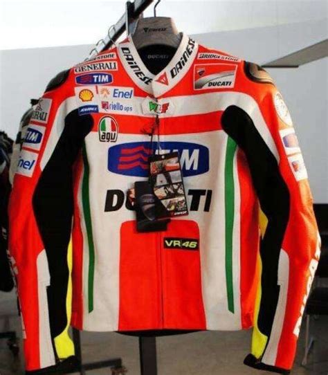 Куртка dainese valentino rossi vr46 air textil 52. Dainese Rossi Replica Ducati 2012 Leather Jacket - not for ...
