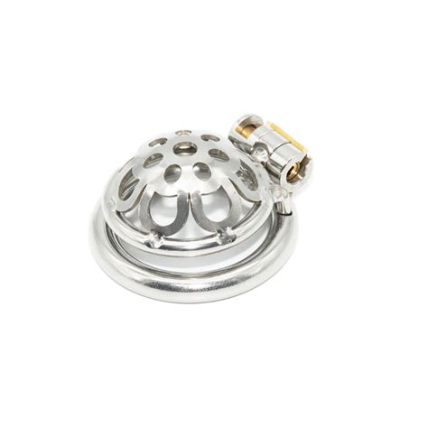 The Orgasm Denier Steel Micro Chastity Cage 20 Mm Cuck In Chastity