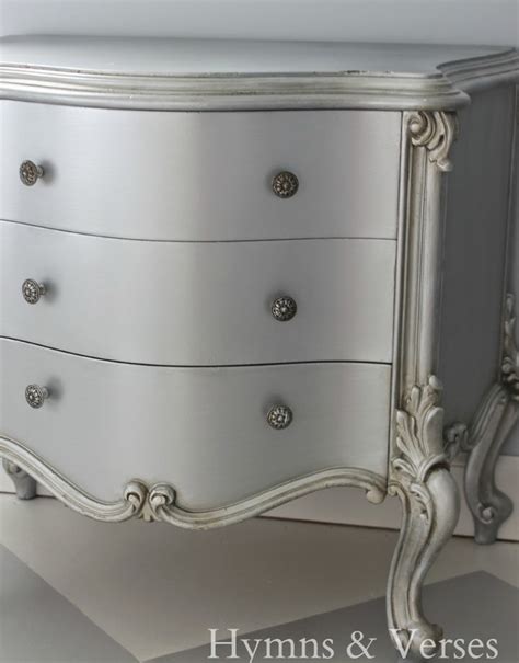 Since the inception of our company, we provide the first class quality of silver metallic paint. French Nightstand Makeover - Hymns and Verses