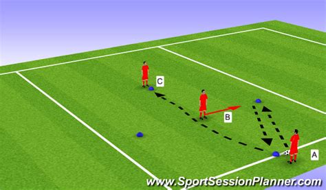 Footballsoccer Diamond Passing Technical Passing And Receiving