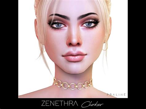 Choker In 5 Colors Found In Tsr Category Sims 4 Female Necklaces The
