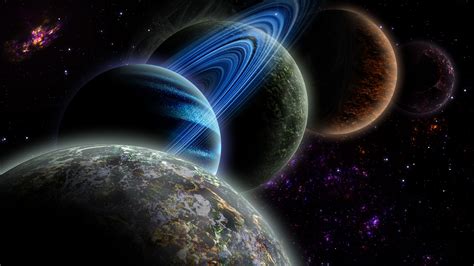 Download Wallpaper 2560x1440 Planets Galaxy Stars Space