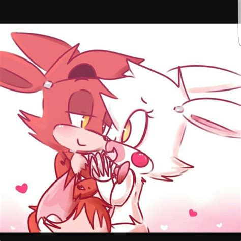 Mangle And Foxy Dancing Together Five Nights At Freddys Foxy And