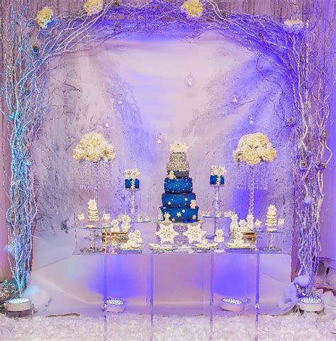 Snowflake decor is an integral part of any wintry table decor as it lends a snowy feel, and a winter wonderland table to look cool and mystical, it must boast of lots of. Winter Wonderland Baby Shower - Baby Shower Ideas - Themes ...