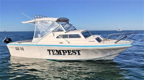 Ft Swift Craft Tempest Fibreglass Half Cabin Family Fishing Boat On Trailer Finance