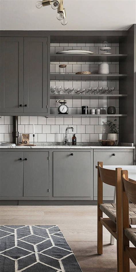 Beautiful Living Kitchen In Grey Via Coco Lapine Design Blog Grey