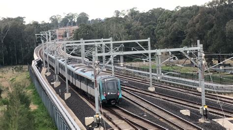 4k60fps Sydney Metro Alstom Metropolis Departing Tallawong Youtube