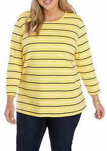 Rogers Plus Size Perfectly Soft 3 4 Sleeve V Neck T Shirt Belk