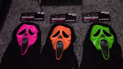 Unboxing From Ghostfacereviews 2019 Fluorescent Ghostface Masks Youtube