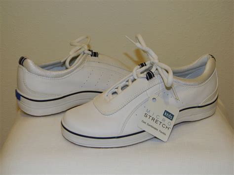 Fab New Keds Hollis White Leather Casual Lace Up Tennis Sneaker