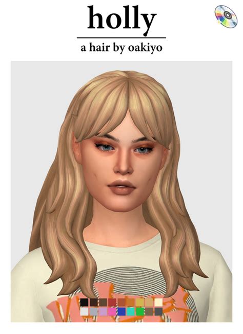 The Sims Sims 4 Mm Long Hair With Bangs Very Long Hair Hairstyles