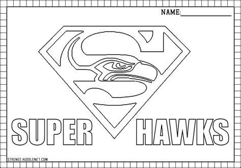 Seattle Seahawks Coloring Pages Cloeaxwall