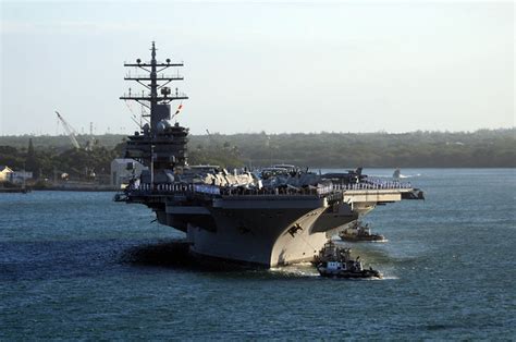 Uss Ronald Reagan Arrives In Pearl Harbor For Scheduled Visit A