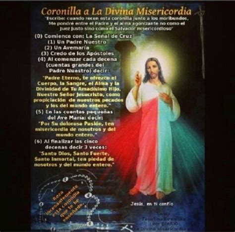 Coronilla De La Divina Misericordia Oraciones Pinterest