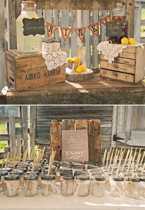 Rustic Barn Wedding Reception And Party Ideas And Tips Wooden Crates