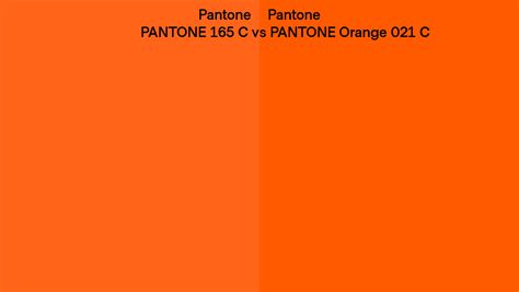 Pantone C Vs Pantone Orange C Side By Side Comparison