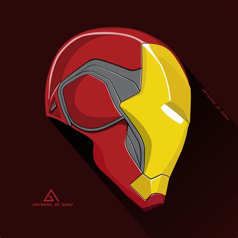 Artstation Iron Man Head Artwork