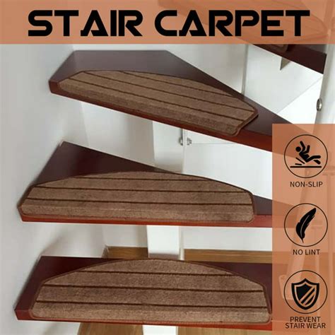 1pc Stair Carpet Tread Mats Step Staircase Floor Mat Non Slip Cover Pad