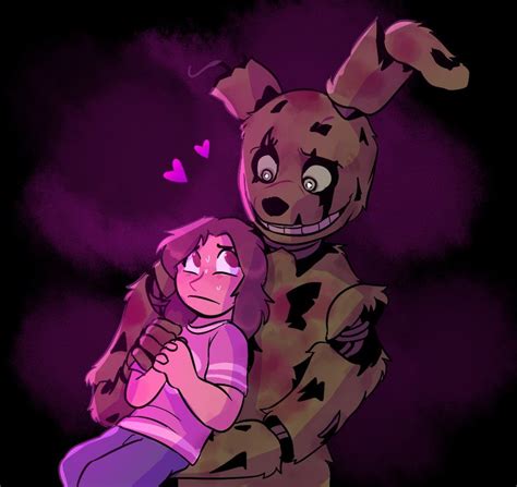Tried My Hand At Drawing Springtrap In His Canon Style With Deliah