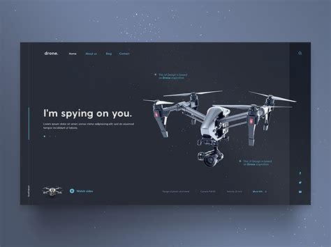 drone template website design layout web development design modern website design