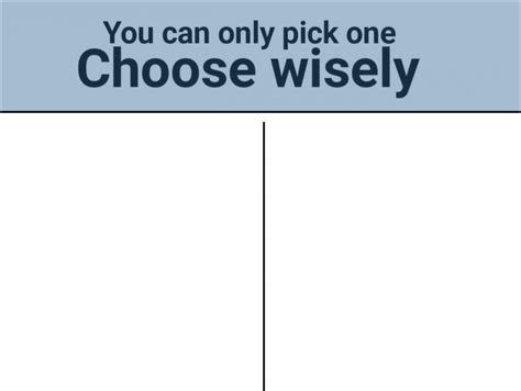 You Can Only Choose One Meme Quotes Trending Update