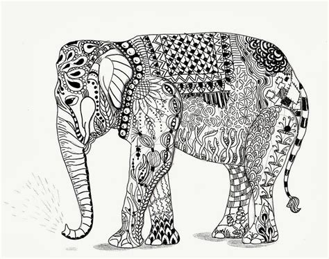 Coloriage Pour Adulte A Imprimer Gratuit Elephant 30000