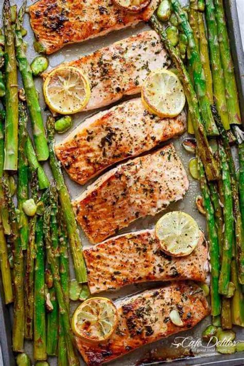 A freezer full of omaha steaks means peace of mind for your family. One Pan Roasted Salmon, Asparagus & Potatoes Recipe - Meal ...