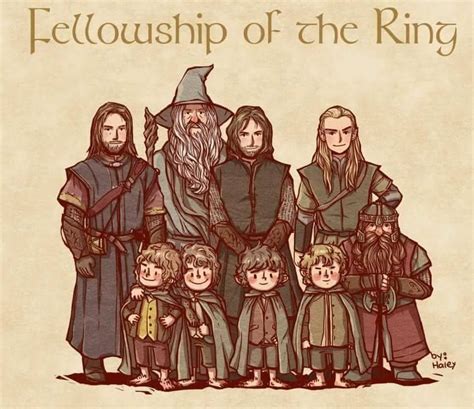 A Sociedade Do Anel Lord Of The Rings Hobbit Art Fellowship Of The Ring
