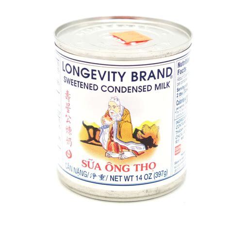 Longevity Brand Sweetened Condensed Milk - 14 oz (397 g) - Well Come