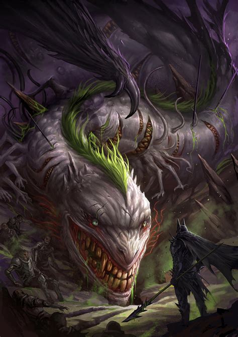 Chaos Wyrm Vs Dark Knight By Sandara On Deviantart